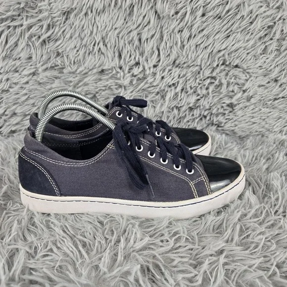 Clarks Collections 26117085 Womens 10 EU 41.5 Blue Soft Cushion Lace Up Low Top - Picture 4 of 10